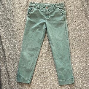 Fossil green chino pants